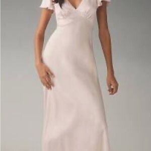 Selkie Flutter Slip Dress in Ballerina Pink